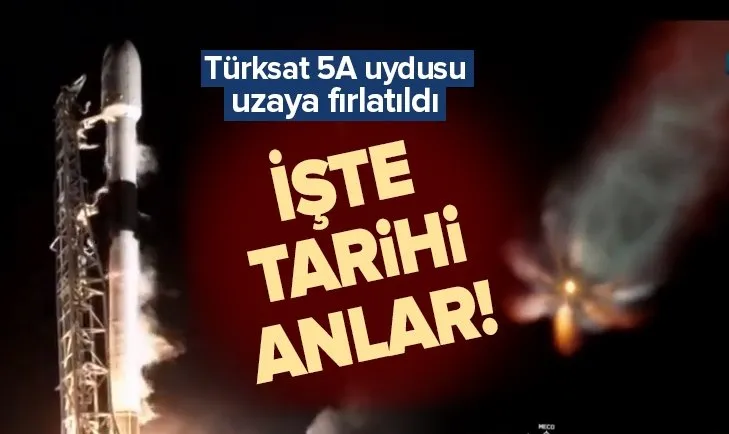 Türksat 5A uydusu uzaya fırlatıldı
