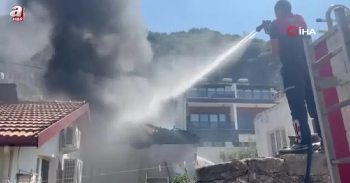 Fethiye’de ev yangını korkuttu