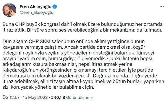 1684240547677.jpeg CHP Genel Merkezi'nde neler yaşandı? Veri sisteminin çöküşü sonrası olanları eski CHP'li Eren Aksoyoğlu anlattı - 3