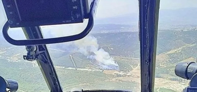 İzmir Buca’da orman yangını! Kontrol altına alındı