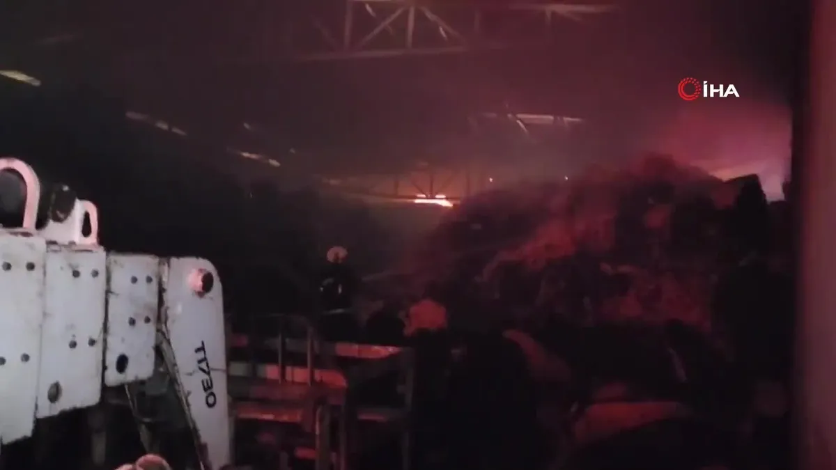 Hatay'da pamuk fabrikasında yangın!