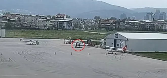 Son dakika: Ölüme böyle gitmişler! Bursa’da düşen uçağın pilotlarının havalimanındaki son görüntülerine A Haber ulaştı