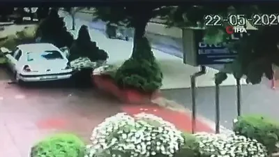 Fırtına ağacı devirdi! O anlar kamerada