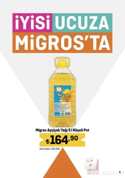 MİGROS 20 Aralık indirim kataloğu yayınladı! Migros’ta bütün piliç 58,90 TL, 5L sıvı yağ 164,90 TL, 2,5 kg pilavlık pirinç 82,90 TL… 3