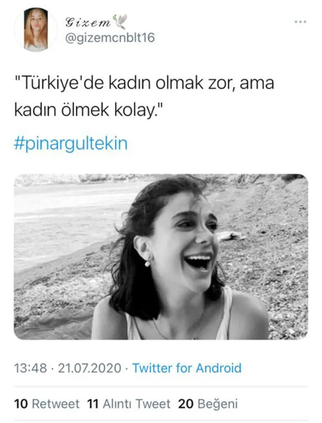 Burdur’da parkta öldüren Gizem Canbulut’un paylaşımları ortaya çıktı: Kadın ölmek kolay - 2