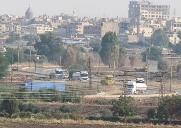 Suriye'ye giden ABD konvoyu görüntülendi