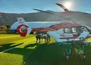 İmdadına hava ambulansı yetişti