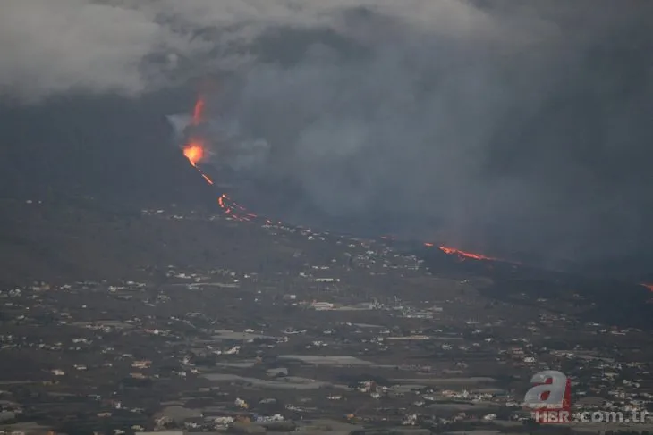 Zehirli gaz ve patlama uyarısı yapıldı! La Palma’da yanardağın püskürttüğü lavlar 11 günde 656 evi kül etti