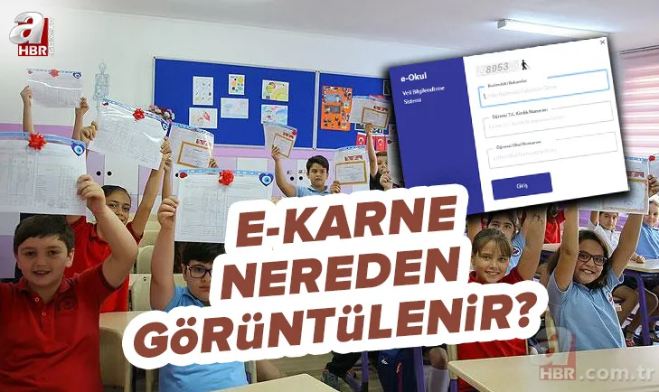 e-Okul VBS öğrenci giriş: e-Karne görüntüleme ekranı! 2021-2022 2. dönem e-Karne sorgulama nasıl yapılır? 1