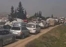 İdlibde göç yolundaki sivillere acil yardım paketi