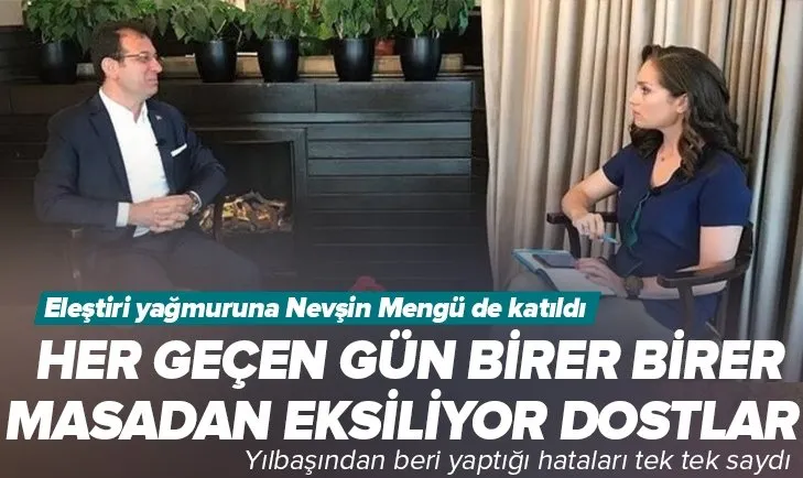 Ekrem İmamoğlu’na eleştiri yağmuru devam ediyor! Nevşin Mengü İBB başkanının hatalarını tek tek saydı