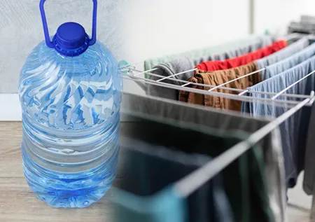 Çamaşırları hızlıca kurutan formül! Sadece pet şişe yetiyor