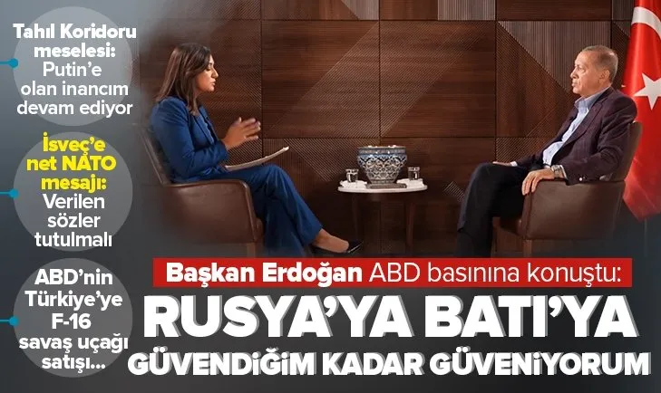Başkan Erdoğan PBS’e konuştu