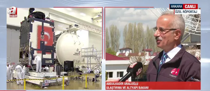 Ulaştırma ve Altyapı Bakanı Abdulkadir Uraloğlu A Haber'de (A HABER)