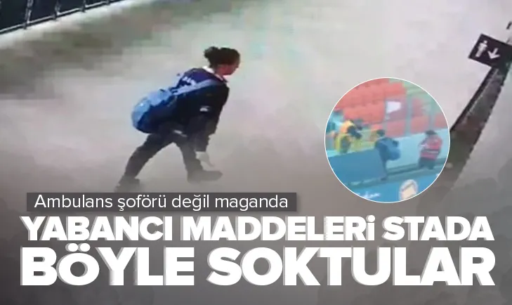 İşaret fişeğini stadyuma böyle sokmuşlar! Görüntüler ortaya çıktı