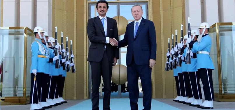 İngiliz Daily Mail gazetesi, Başkan Erdoğan ile Katar Emiri Al Sani'nin görüşmesini böyle gördü