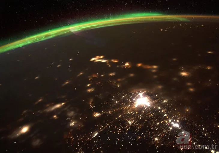 NASA uzay boşluğundan yayınladı! Yeşil görüntü dünyayı salladı!
