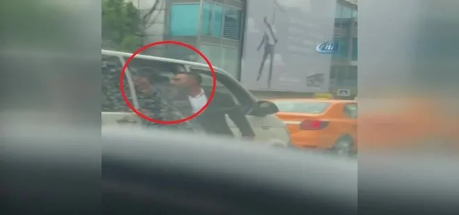 Atatürk Havalimanı’nda UBER aracına saldırı kamerada
