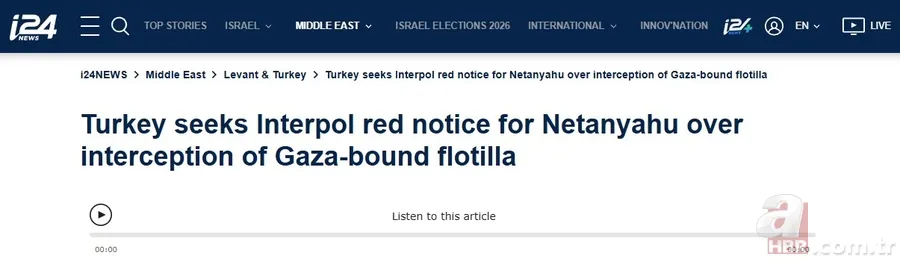 İsrail'de manşet kırmızı bülten! Türkiye'nin Netanyahu hamlesi İsrail basınını ayağa kaldırdı 10