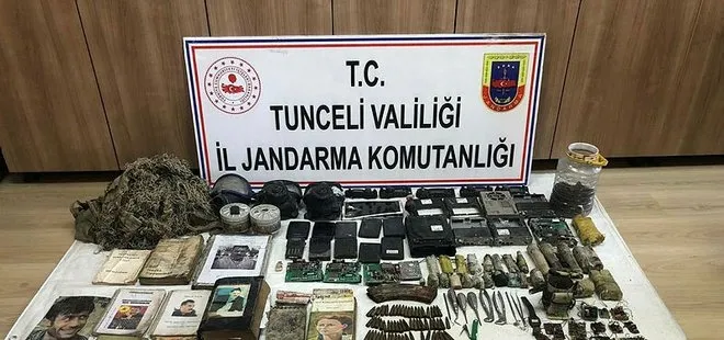 Tunceli’de PKK’lı teröristlere darbe: Çok sayıda mühimmat ele geçirildi
