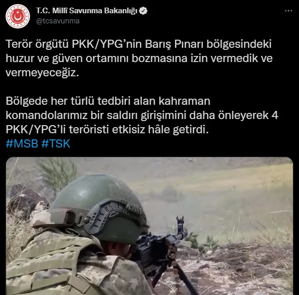 Son dakika: Türk komandoları saldırı hazırlığındaki 4 teröristi etkisiz hale getirdi - 1