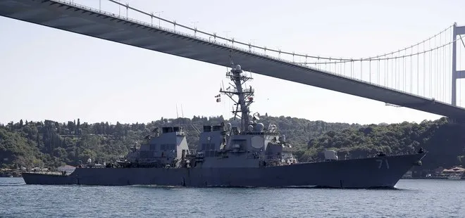 Son dakika: ABD savaş gemisi İstanbul Boğazı’ndan geçti