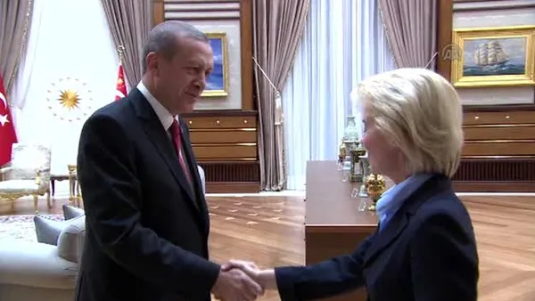 Son dakika: Başkan Erdoğan, AB Komisyonu Başkanı Ursula von der Leyen ile görüştü