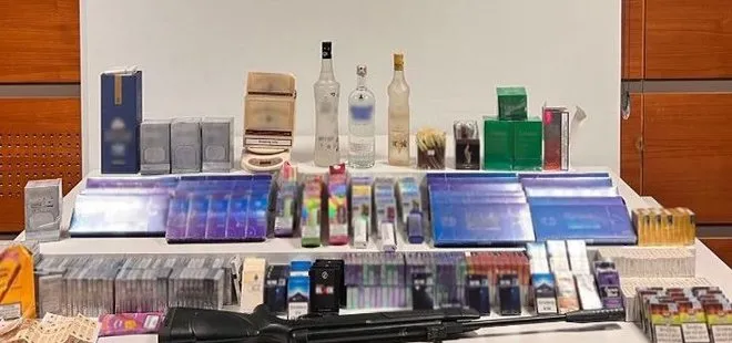 Maltepe’de kaçak sigara ve alkol operasyonu