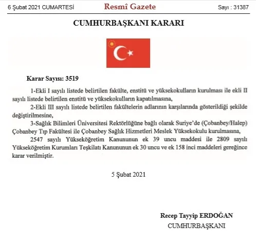 Son dakika: Başkan Erdoğan imzaladı! Boğaziçi Üniversitesi’nde Hukuk Fakültesi ve İletişim Fakültesi açıldı