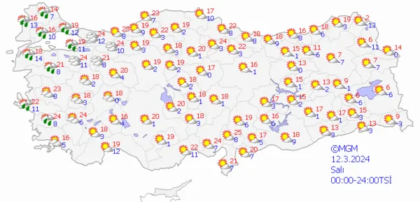 1709884057867.png Şemsiyeleri hazırlayın sağanak geliyor! O günlere dikkat! Meteoroloji'den çok sayıda ile yeni uyarı... - 9