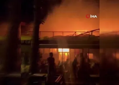 Muğla’da restoranda korkutan yangın