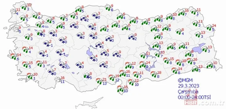 Meteoroloji'den 54 il için sarı kodlu uyarı: Dikkatli ve tedbirli olun! | İşte 5 günlük hava durumu 14