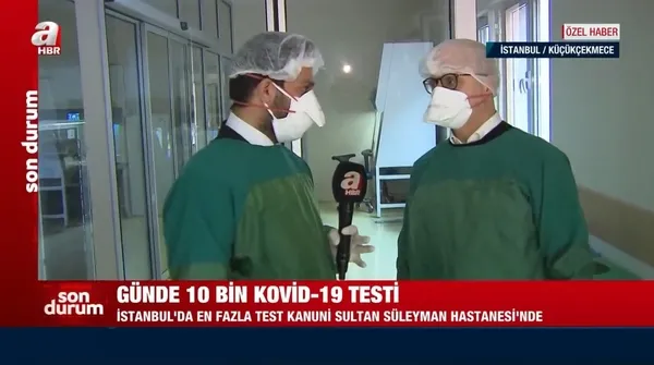 A Haber Türkiye'nin en büyük Kovid-19 test laboratuvarını görüntüledi - 1