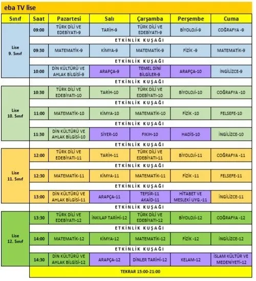 1584612823149.jpg Son dakika: Bakan Selçuk ders programını paylaştı! - 3