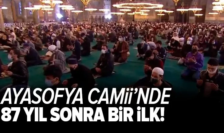 Ayasofya Camii'nde bayram namazı!