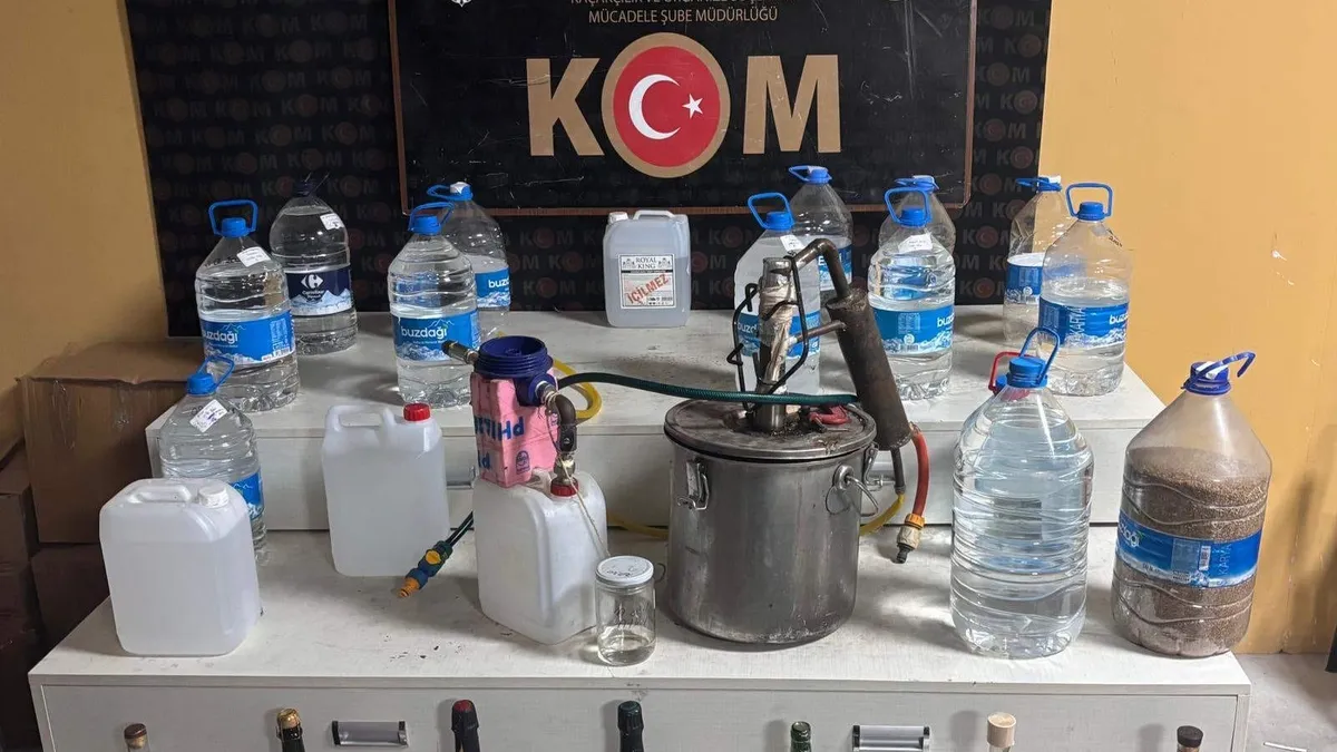 Sakarya'da kaçak alkol operasyonu: 1 kişi yakalandı