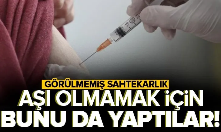 İtalya’da pes dedirten olay! Aşı olmamak için sahte kol yaptırdı