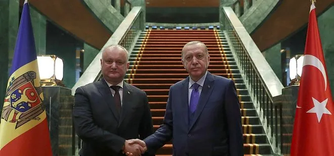 Başkan Erdoğan, Moldova Cumhurbaşkanı ile ortak basın toplantısı düzenledi