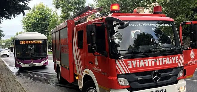 Son dakika: Beşiktaş’ta halk otobüsünde yangın paniği