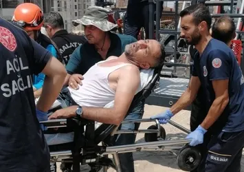 Fenalaşan vinç operatörü kurtarıldı