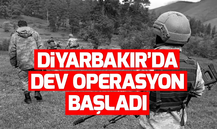 Diyarbakırda dev operasyon başladı