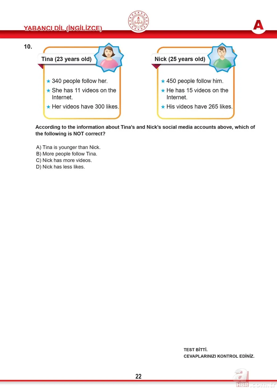 meb.gov.tr: LGS 2021 soruları ve cevapları burada! Sözel ve sayısal LGS soru kitapçığı ve cevap anahtarı tam liste 25