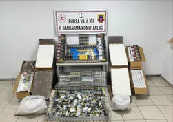 Bursa'da operasyon: 65 bin kaçak sigara ve 50 bin makaron ele geçirildi