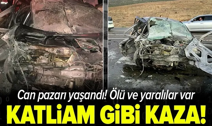 Malatya’da katliam gibi kaza: Can kaybı yaşandı arabalar kullanılamaz hale geldi