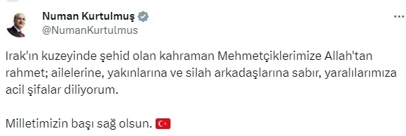 MSB acı haberi duyurdu: 6 kahraman asker şehit oldu, 1 kahraman asker yaralı