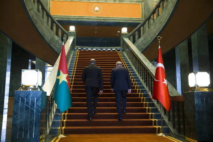 Başkan Erdoğan Burkina Faso Devlet Başkanı Kabore'yi karşıladı