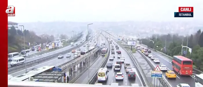 Son dakika: İstanbul trafiğinde son durum ne? İstanbul'da bugün hava durumu nasıl olacak? A Haber canlı yayınında anlattı - 1