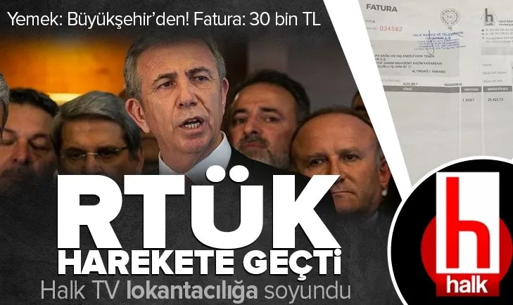 Son dakika: Halk TV'den Ankara Büyükşehir'e 30 bin liralık yemek faturası skandalı! RTÜK harekete geçti