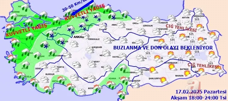 Bu hafta resmen DONACAĞIZ! Altay kar fırtınası Türkiye'yi etkisi altına alacak... 17 Şubat MGM hava durumu raporu 14