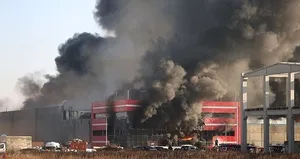 Kırklareli’nde oyuncak fabrikasında yangın